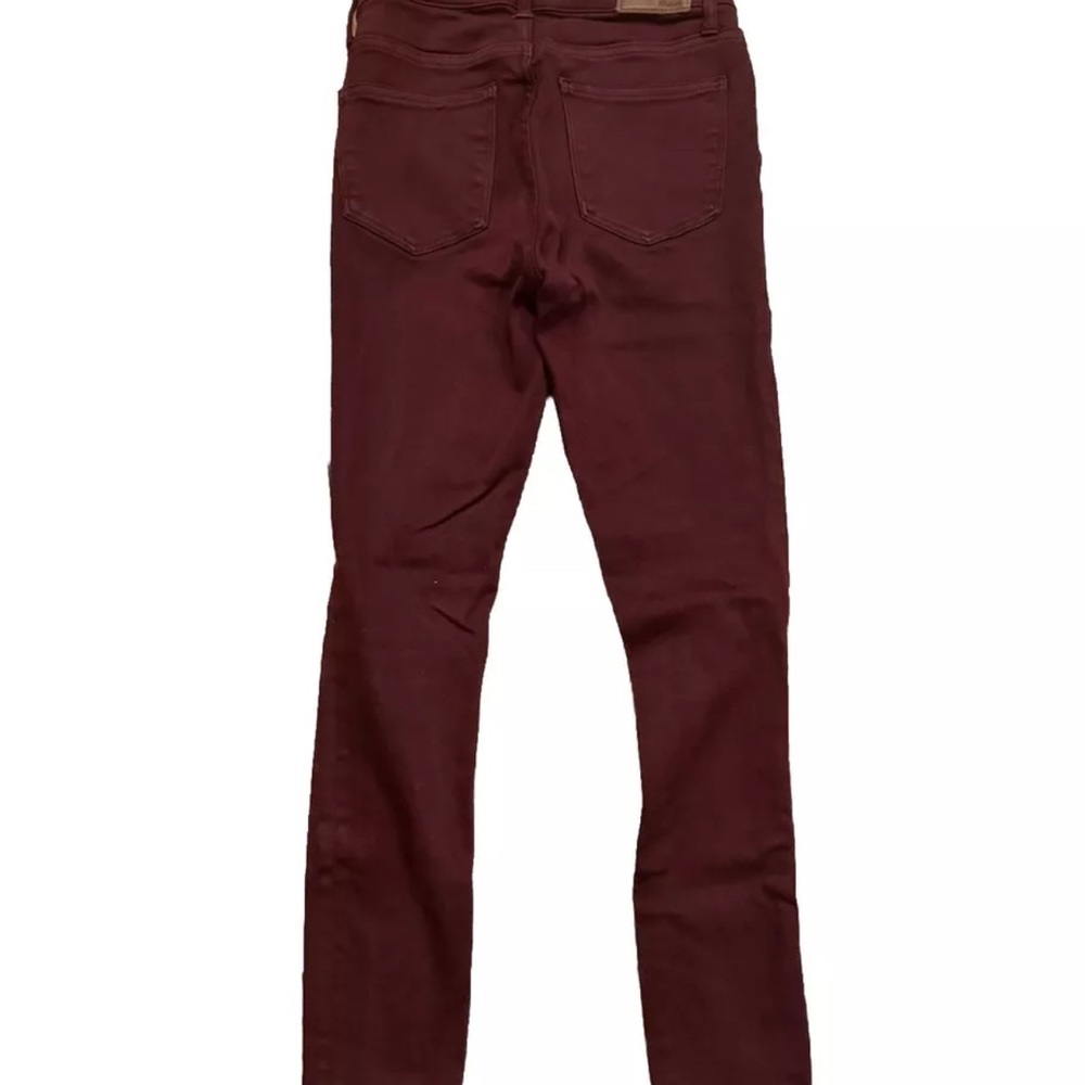Madewell Burgundy 9” high-rise Skinny Jeans